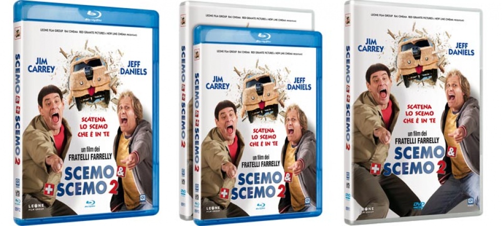 Locandina italiana DVD e BLU RAY Scemo & + scemo 2 